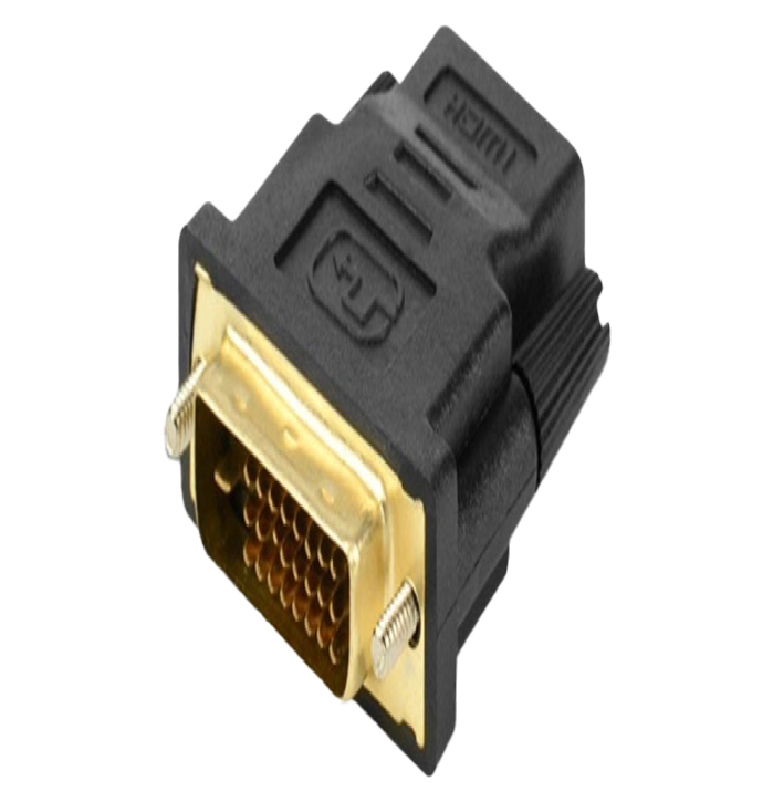 DVI公轉HDMI母轉接頭DVI公24+1 | 鉅澄科技JUCHENG